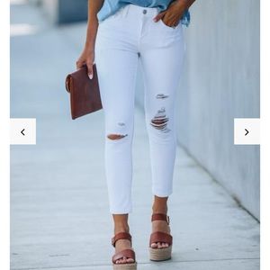 Whitehaven Mid Rose Distressed Skinny